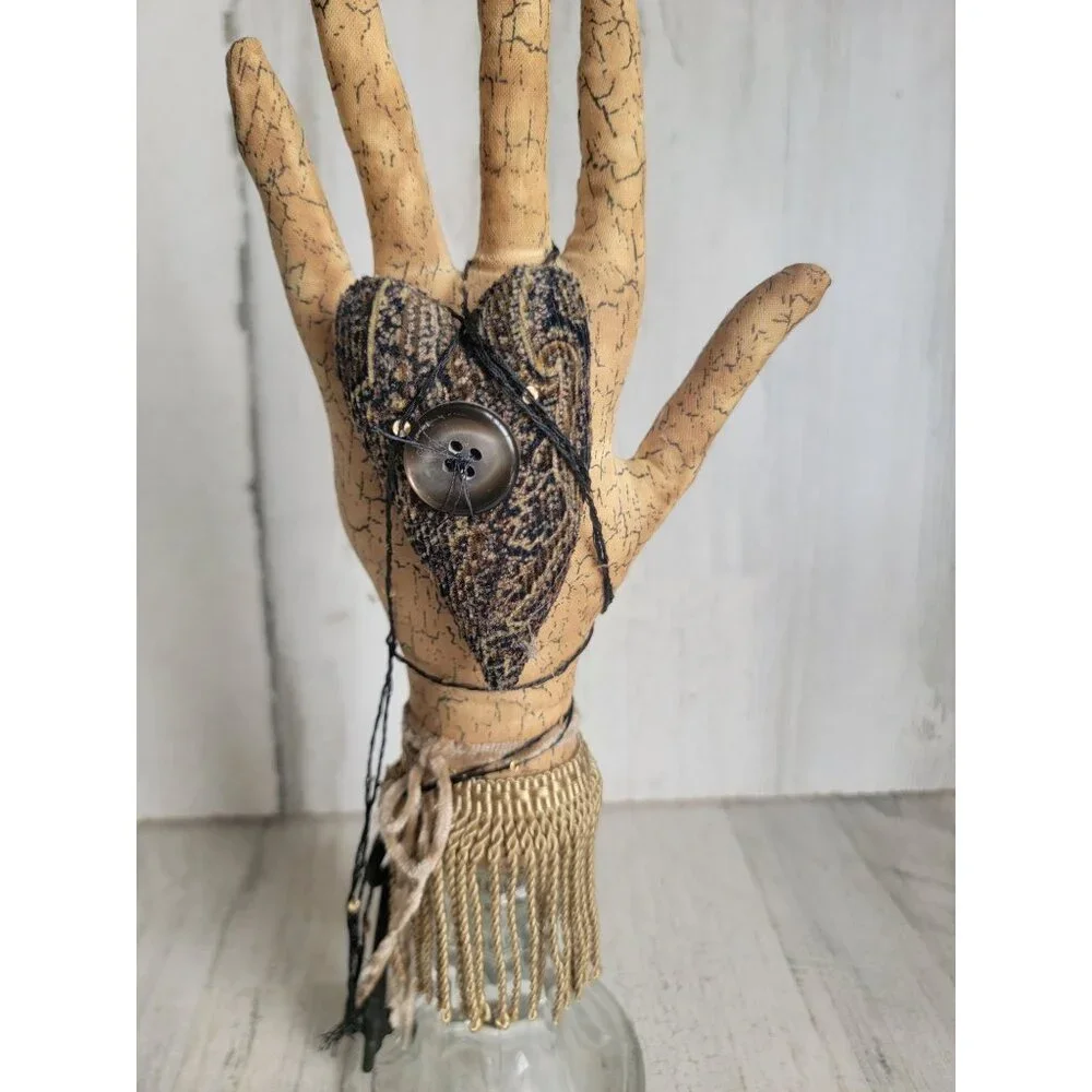 art heart hand Halloween prop‎ glass Decor figure voodoo